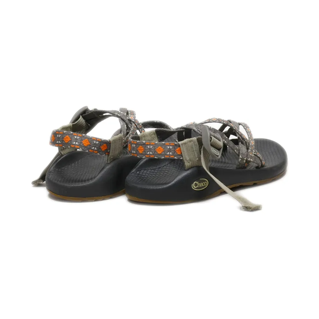 Chaco Sandals Leather Grey Colour For Women