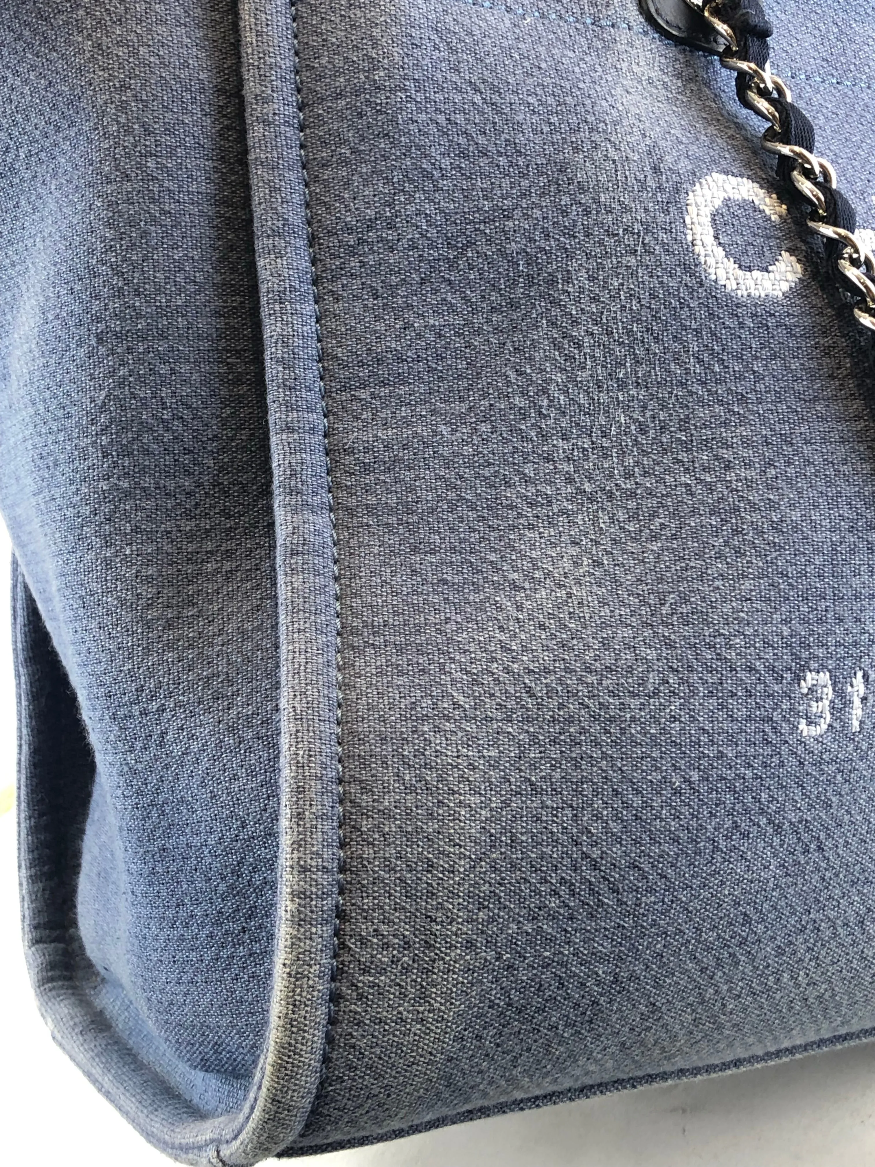 Chanel Blue Denim Canvas ‘Deauville’ Tote