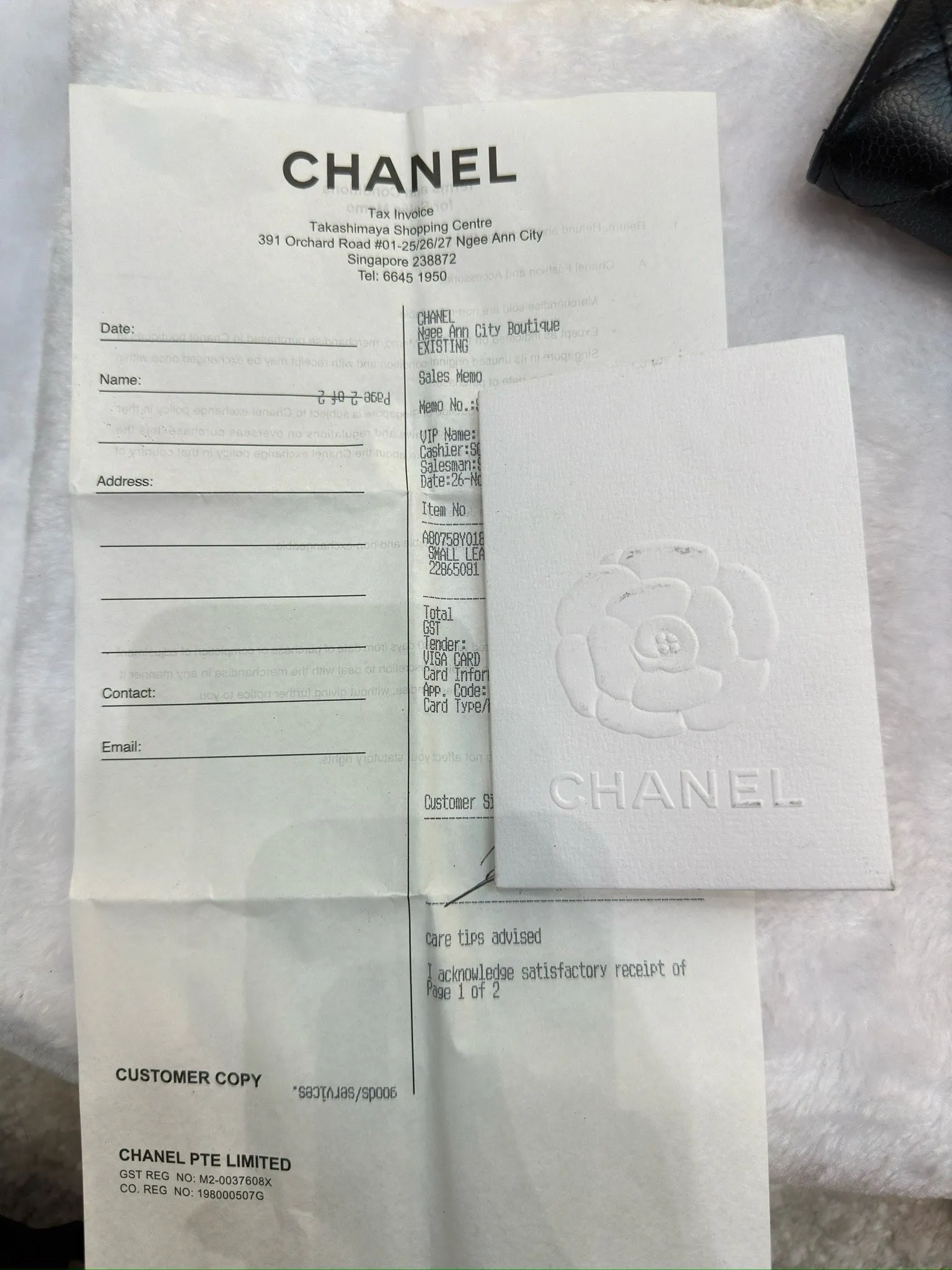 Chanel Classic Flap Long Wallet in GHW