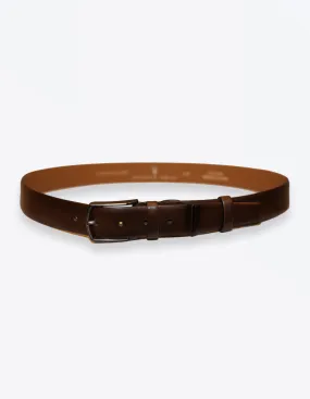 Chocolate Matte Leather Belt