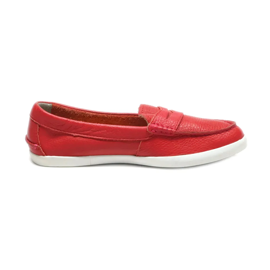 Cole Haan Loafers Leather Red Colour For Women