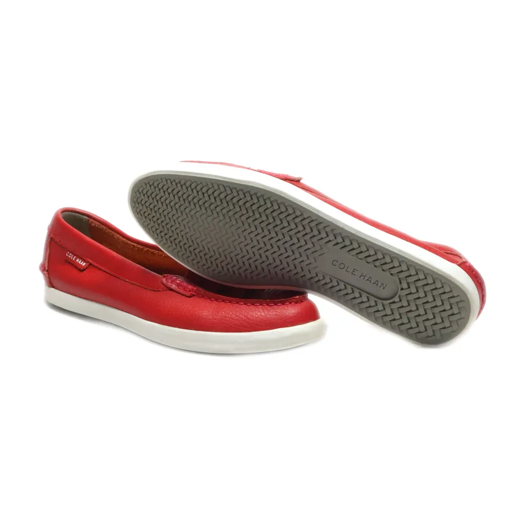 Cole Haan Loafers Leather Red Colour For Women