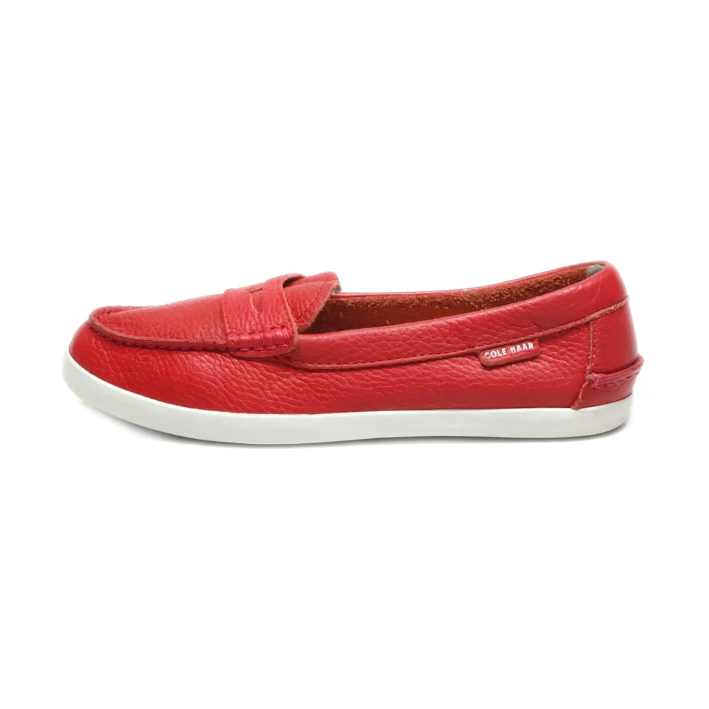 Cole Haan Loafers Leather Red Colour For Women