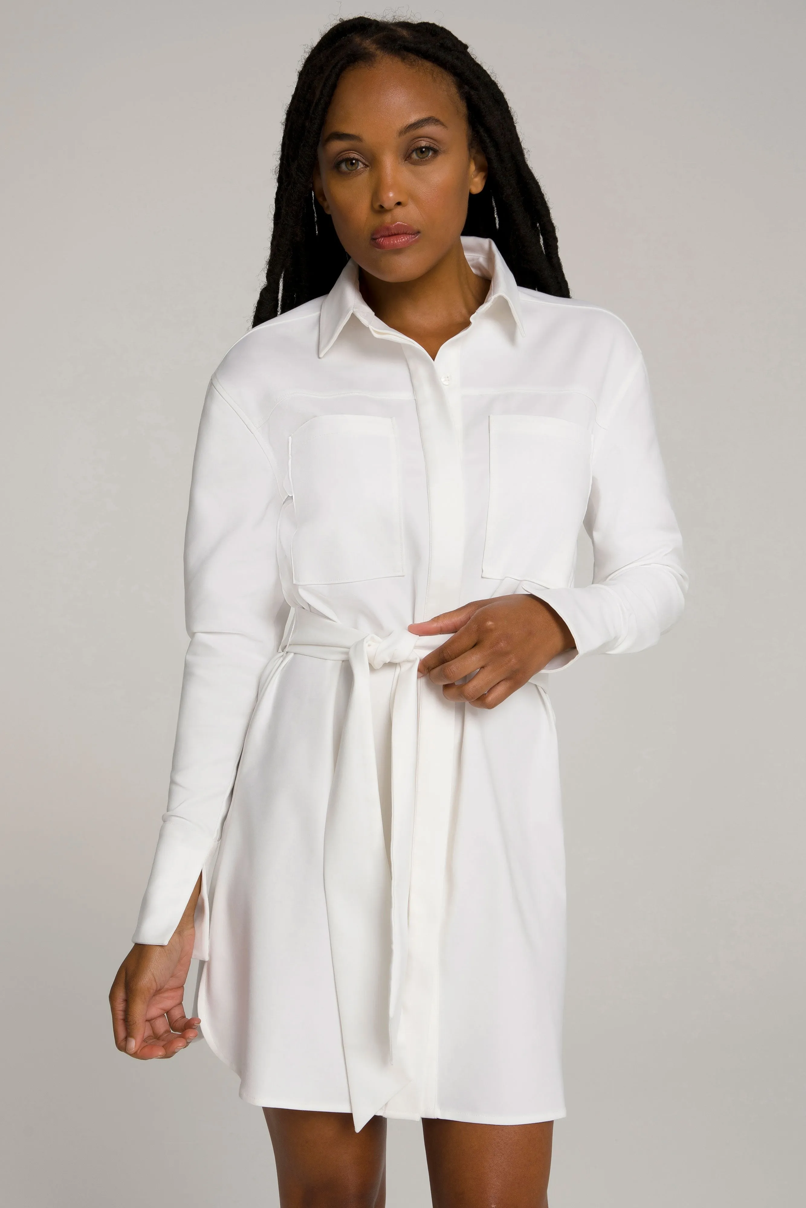 COMMITTED TO FIT DRESS | WHITE001