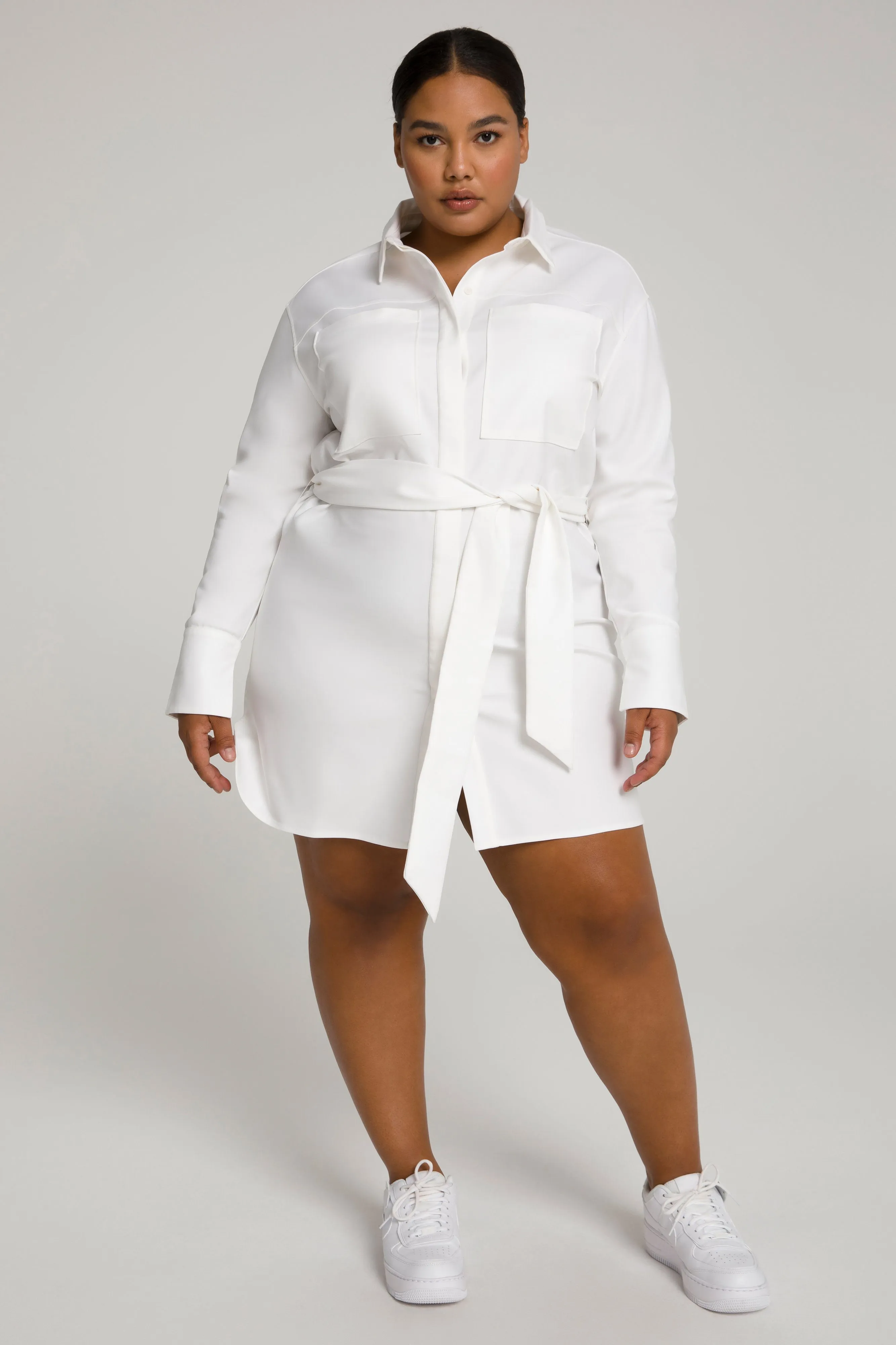 COMMITTED TO FIT DRESS | WHITE001