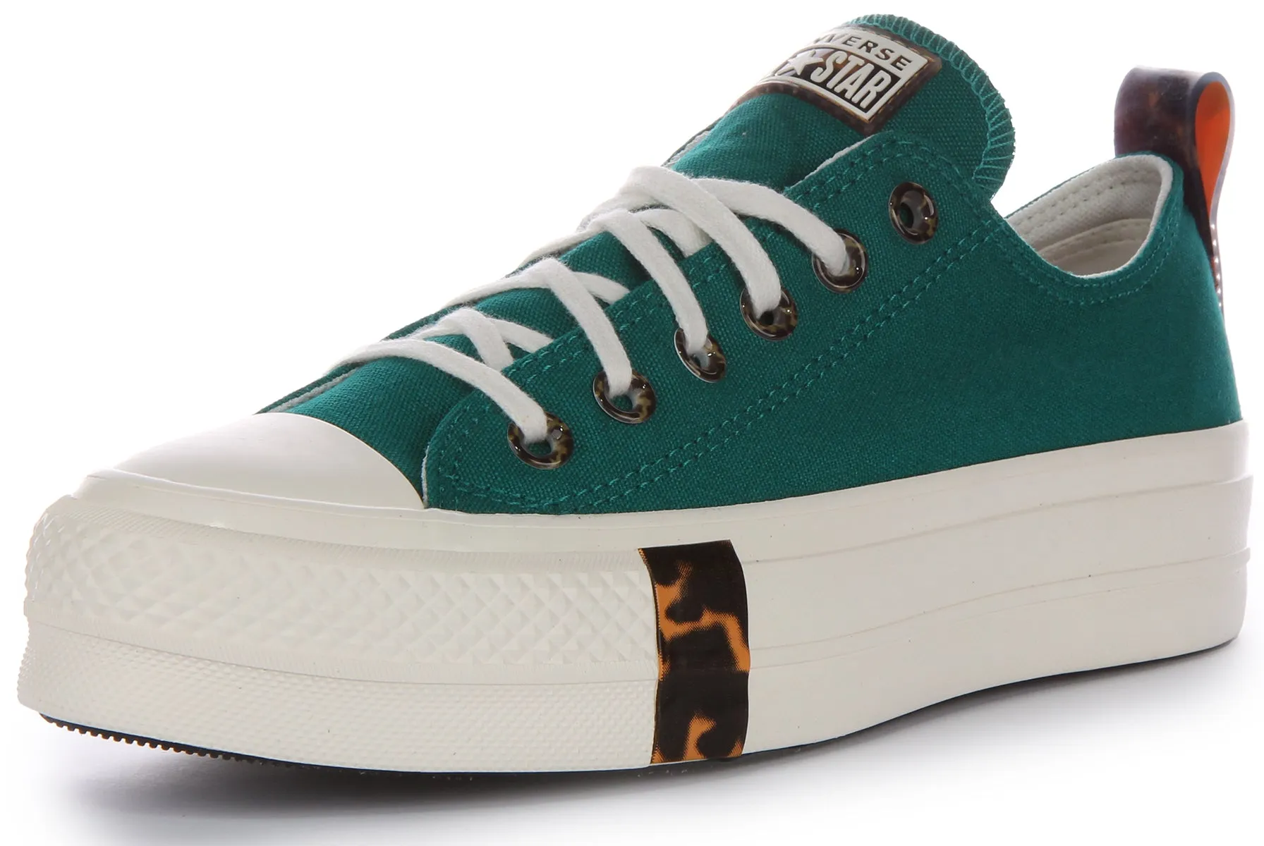 Converse All Star Lift Platform Tortoise A05288C In Teal