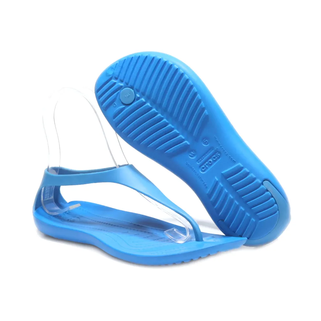 Crocs Sexi Flip Flat Sandals Eva Blue Colour For Women