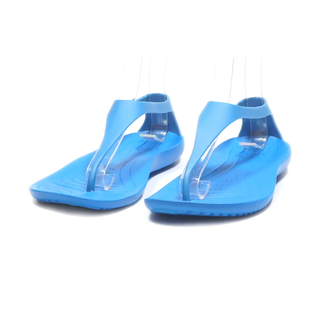 Crocs Sexi Flip Flat Sandals Eva Blue Colour For Women