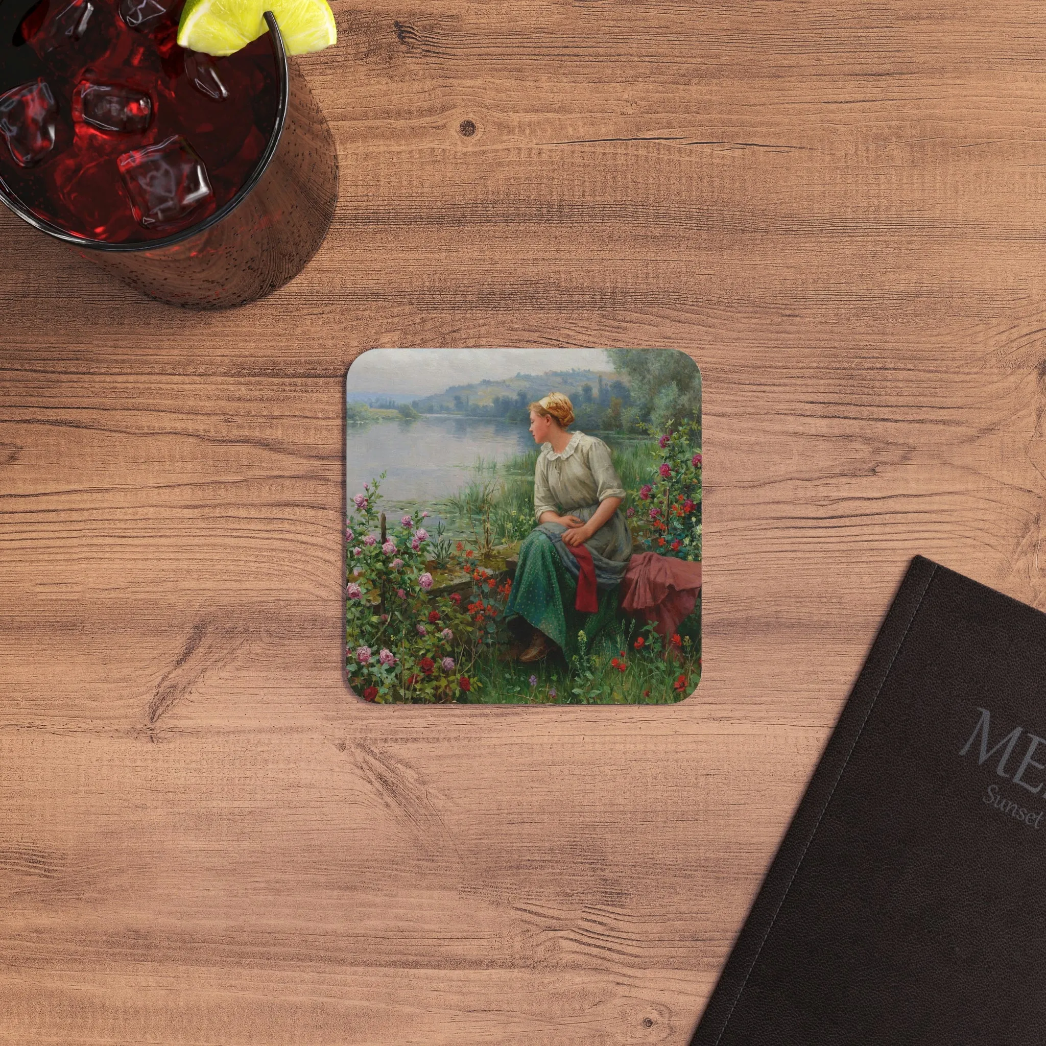 Daniel Ridgway Knight: "Maria by the River" - Coasters (50, 100 pcs)