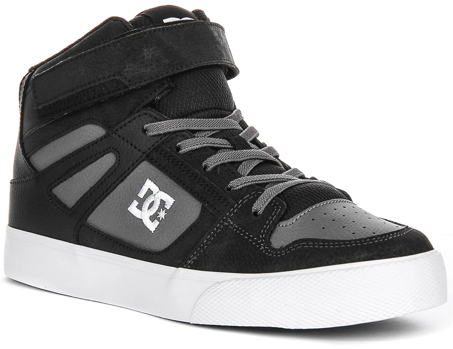 Dc Shoes Pure High Top In Grey For Youth