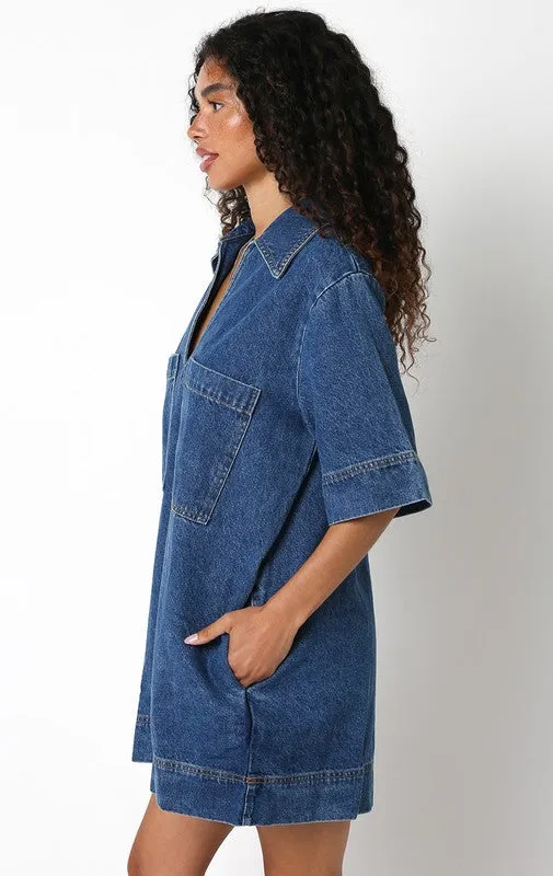 Denim Pocket Dress