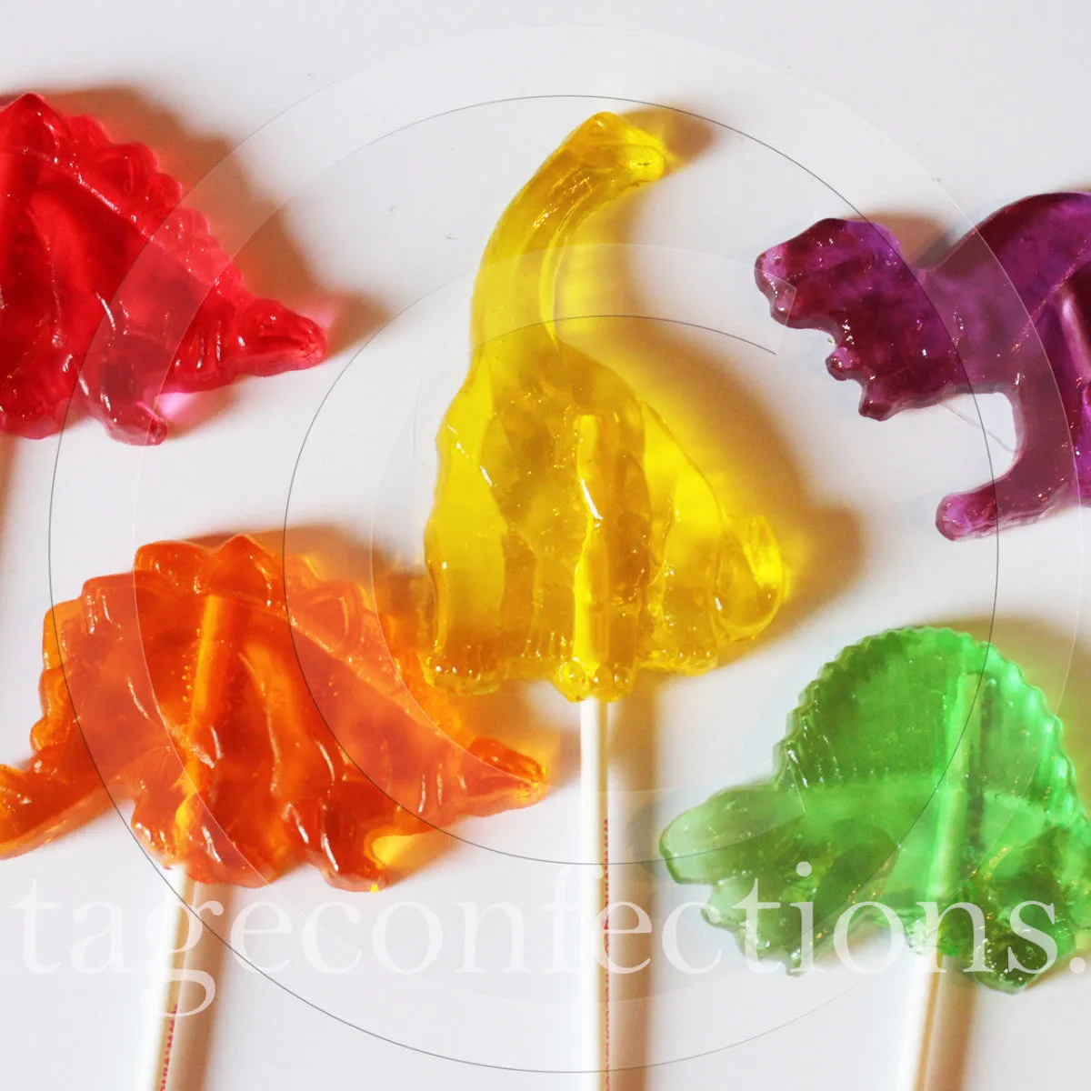 Dinosaur Shaped Lollipops 6-piece set by I Want Candy!