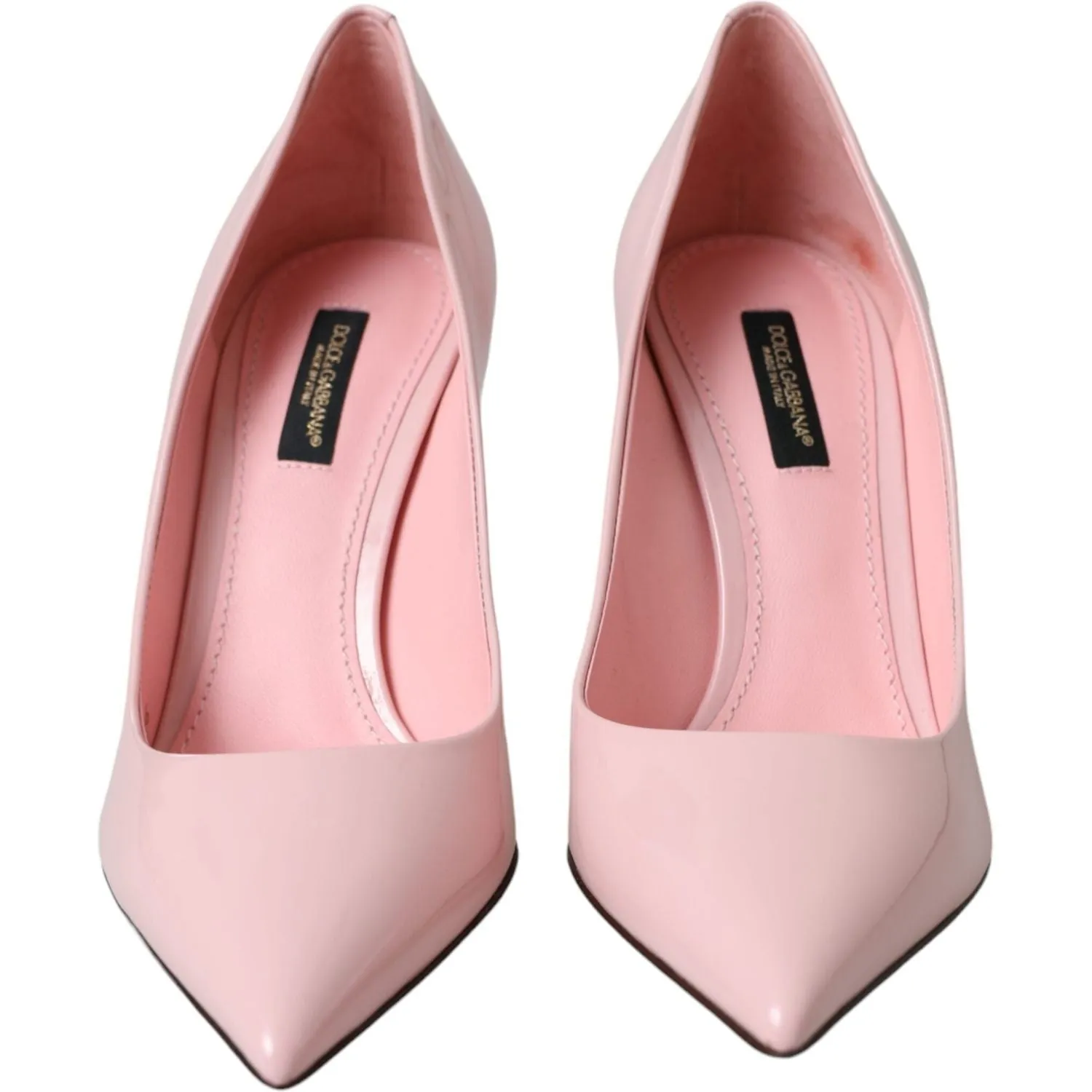 Dolce & Gabbana Light Pink Patent Leather Pumps Heels Shoes