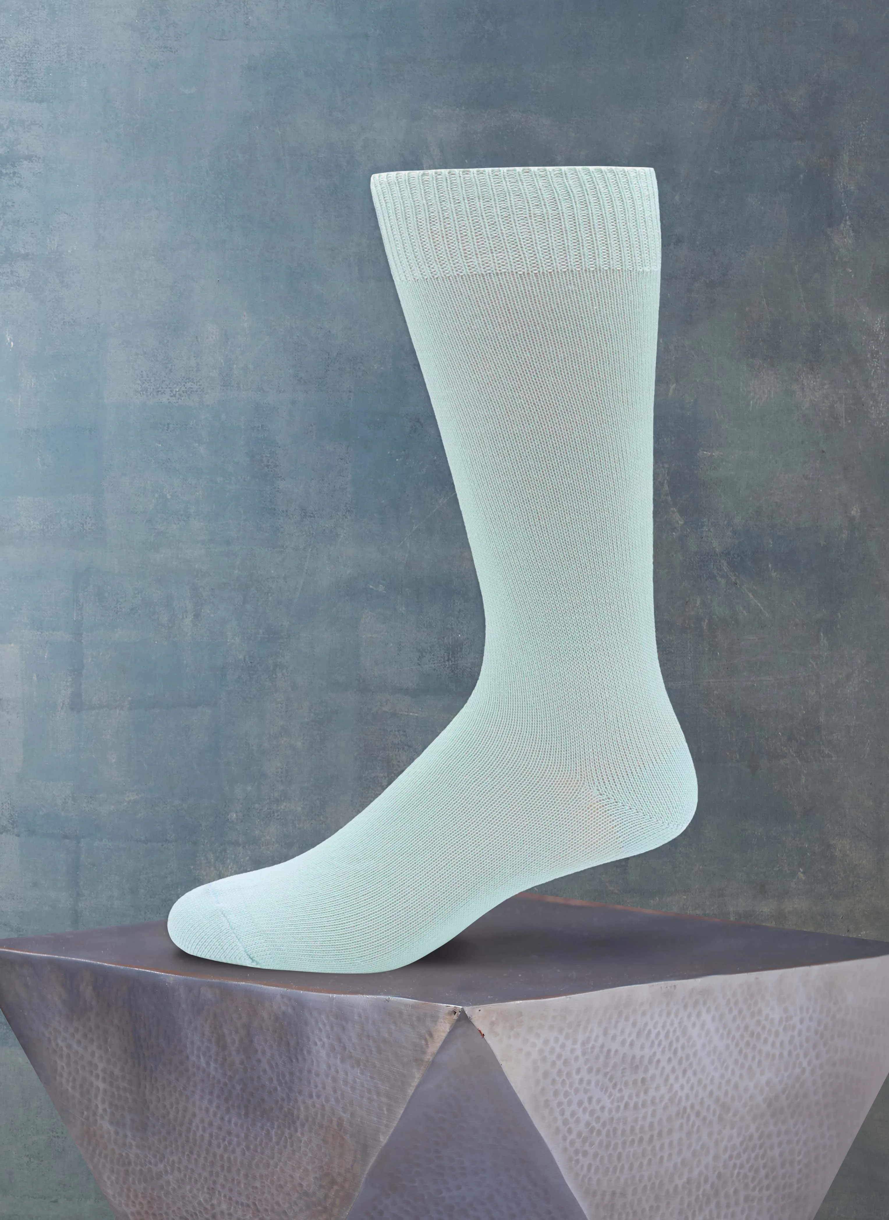 Egyptian Cotton Sock in Aqua