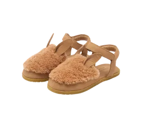 Els Sandals | Alpaca | Beige Curly Sheep Wool