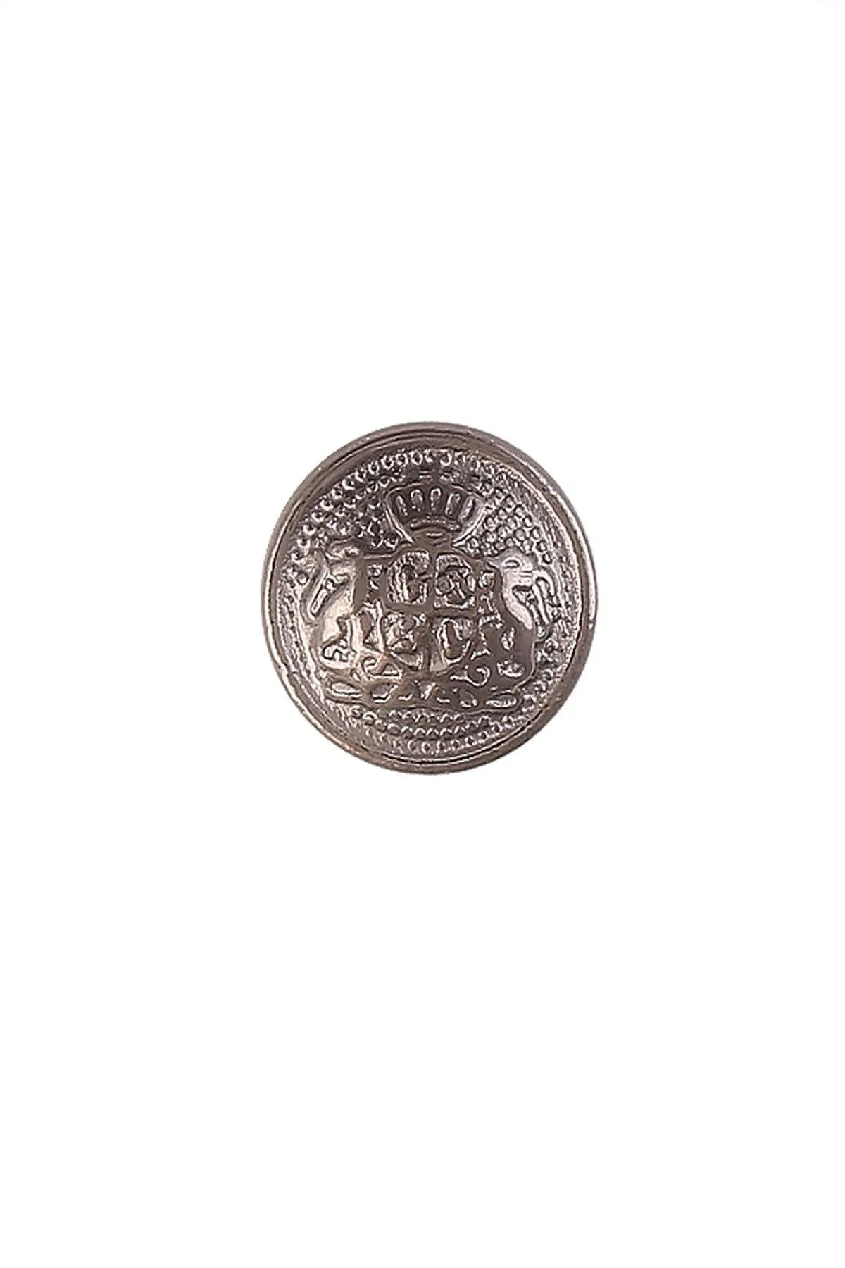 Engraved Design Round Shape Downhole Loop Metal Button