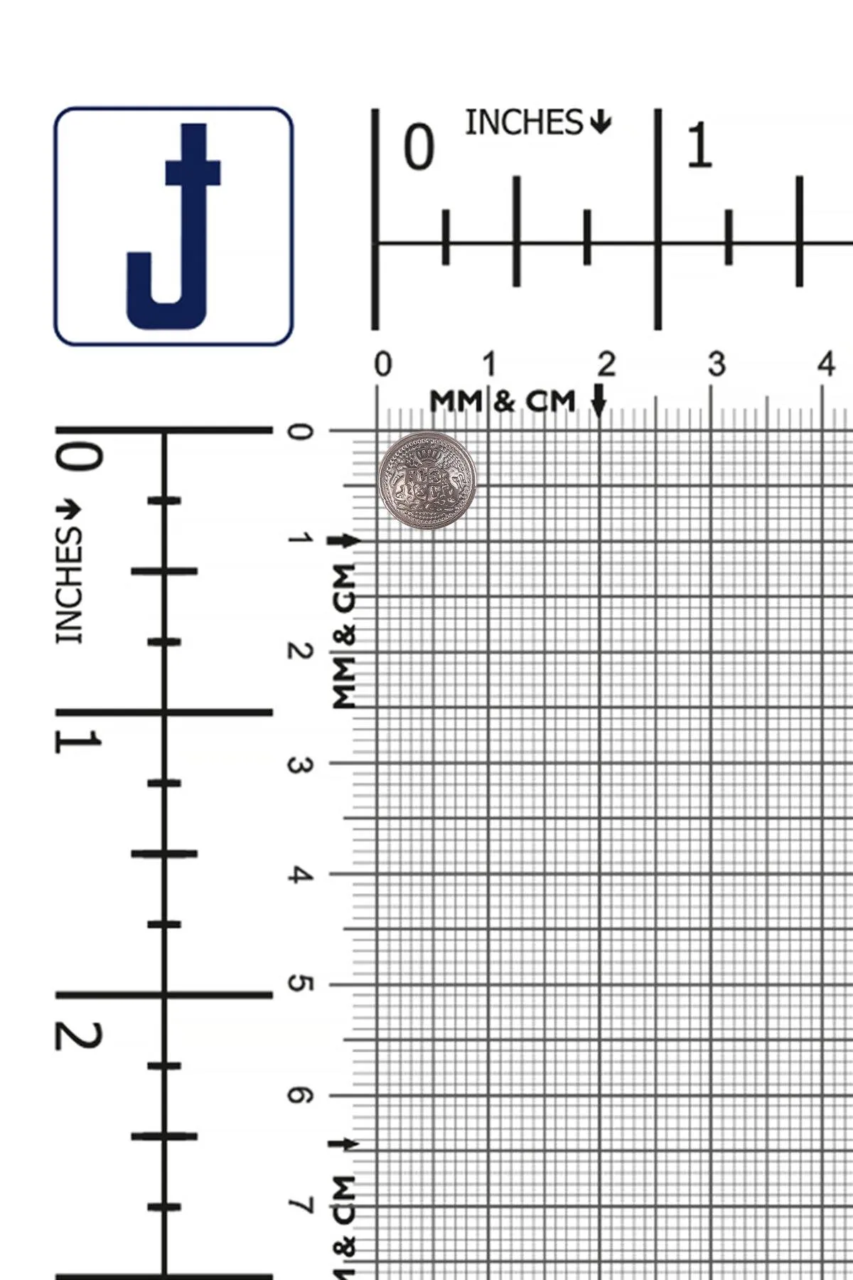 Engraved Design Round Shape Downhole Loop Metal Button