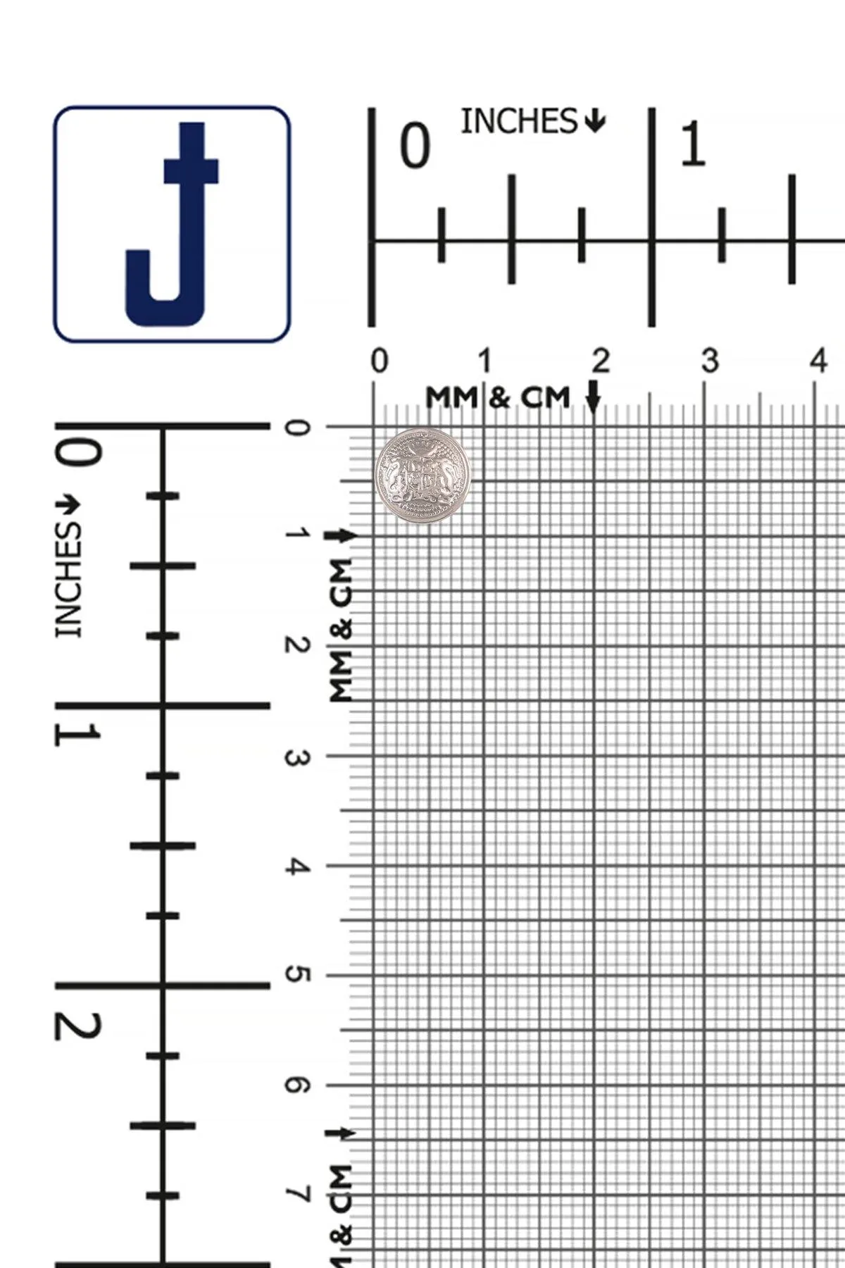 Engraved Design Round Shape Downhole Loop Metal Button