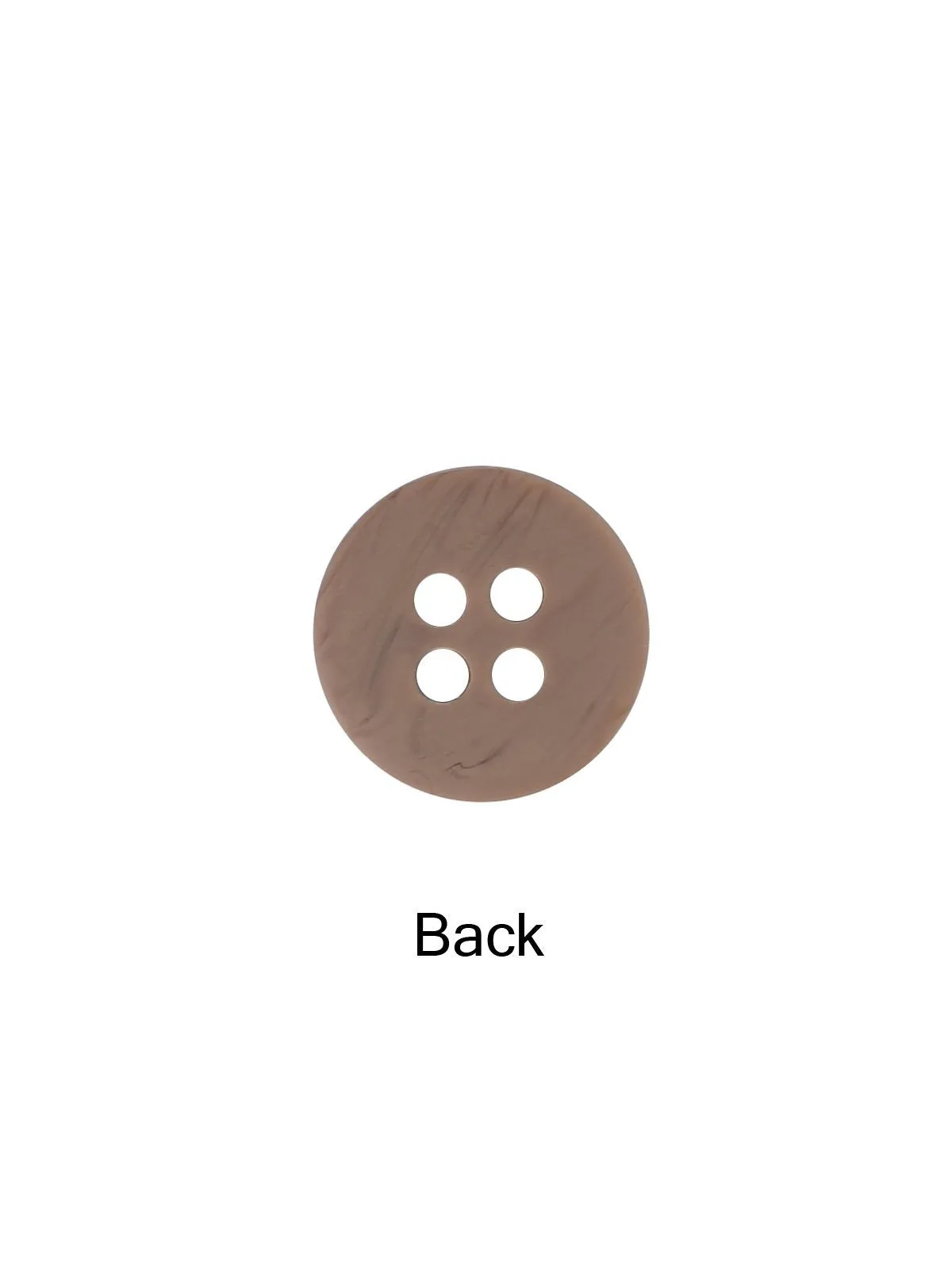 Excellent Wooden Brown Color 4-Hole Round Shape Shirt Button