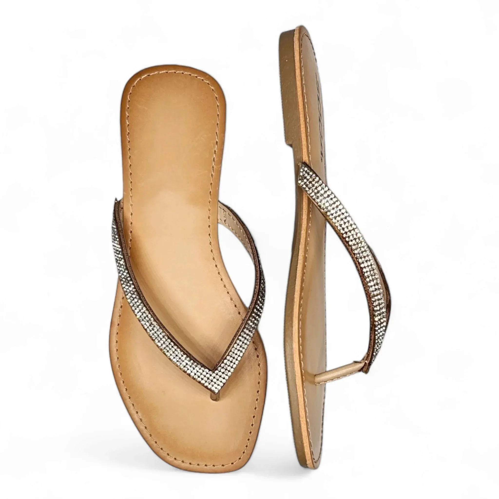 Flashy Rhinestone Flip Flop