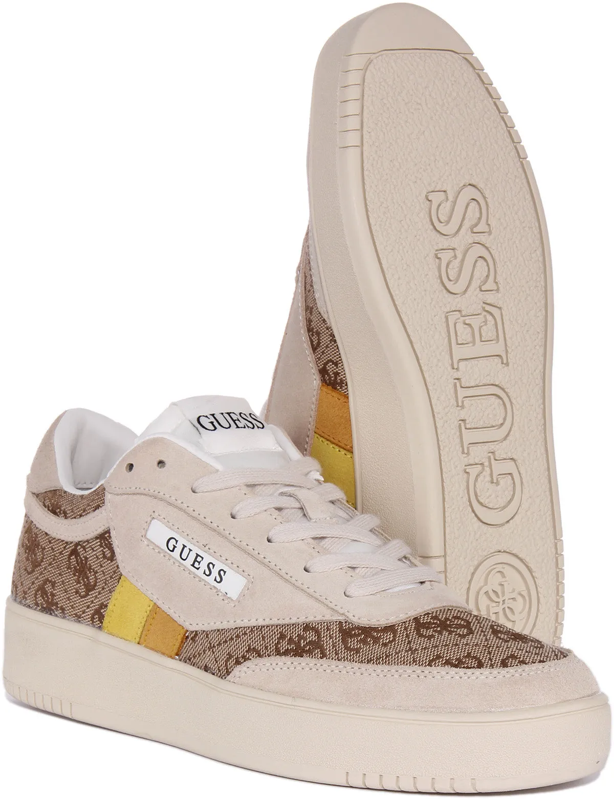 Guess Sisty Trainer In Brown Sun For Women