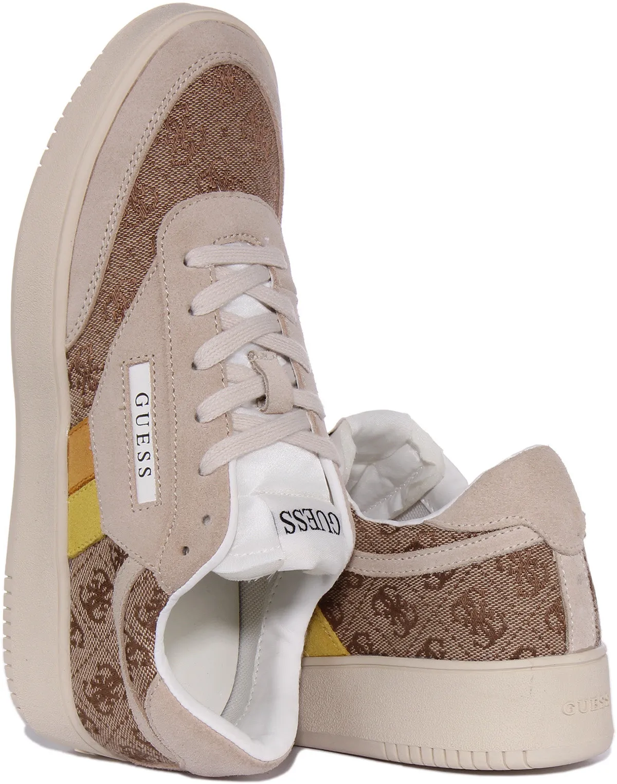 Guess Sisty Trainer In Brown Sun For Women