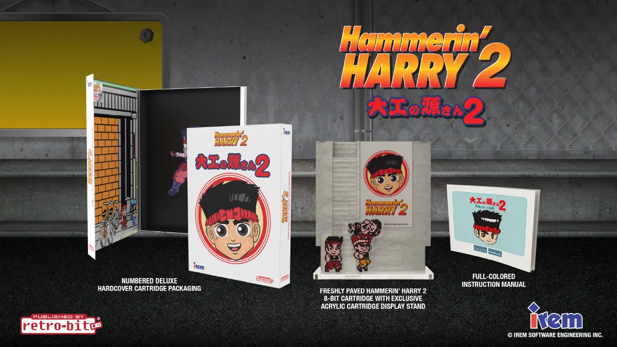 Hammerin’ Harry 2: Dan the Red Strikes Back Collector's Edition (NES)