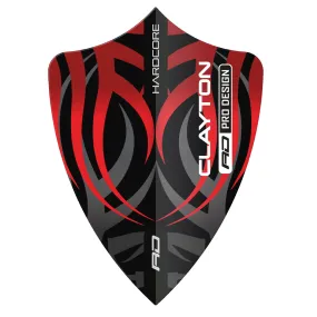 Hardcore Jonny Clayton Red Dragon Freestyle Dart Flights by Red Dragon