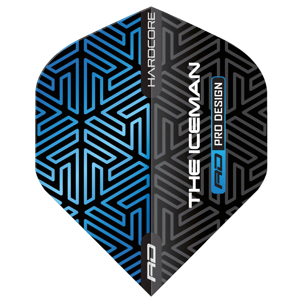 Hardcore Premium Gerwyn Price Blue & Black Standard Dart Flights by Red Dragon