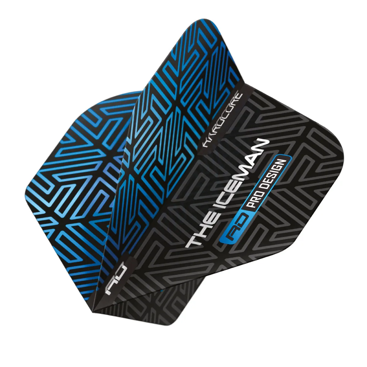 Hardcore Premium Gerwyn Price Blue & Black Standard Dart Flights by Red Dragon