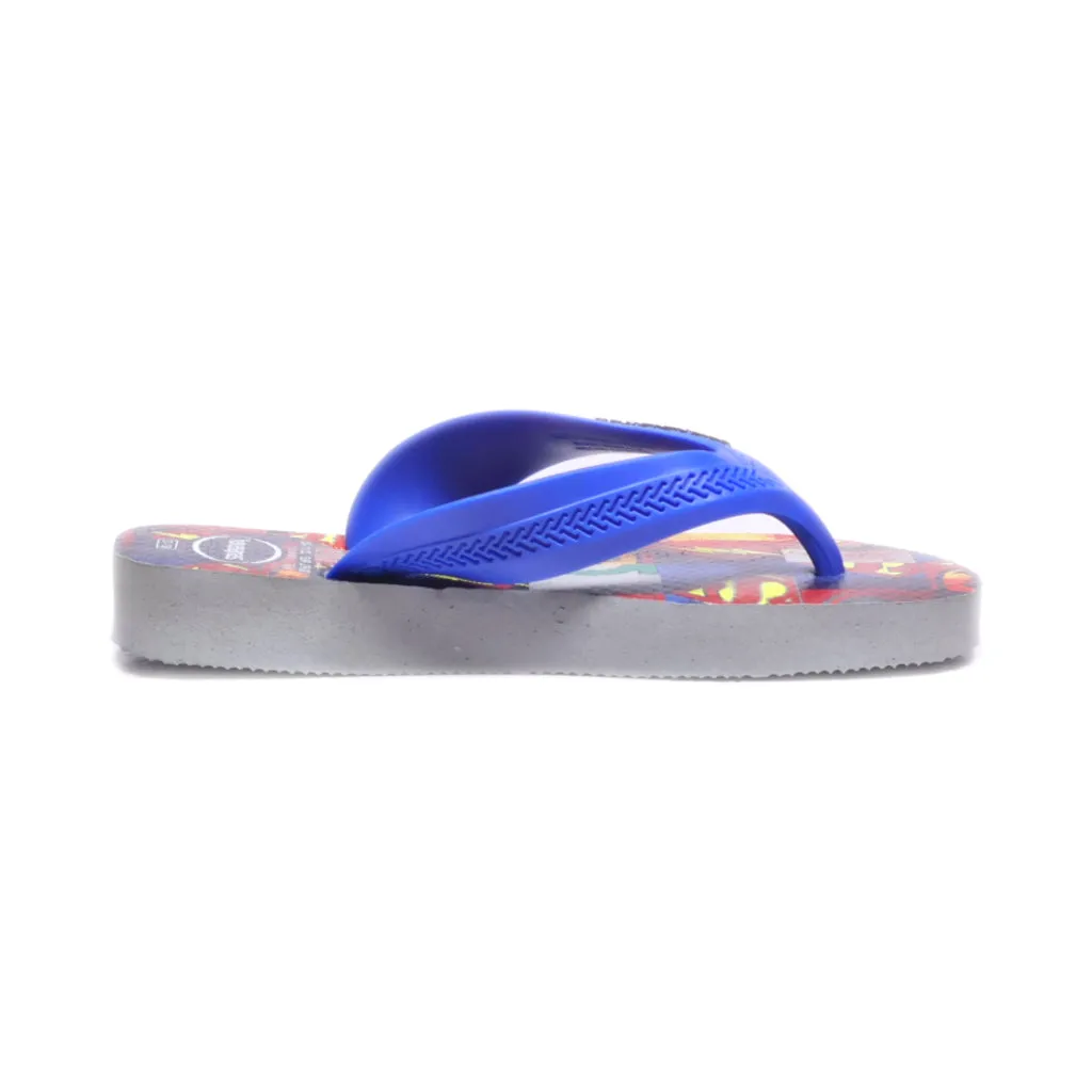 Havaianas Flat Sandals Rubber Blue Colour For Kids