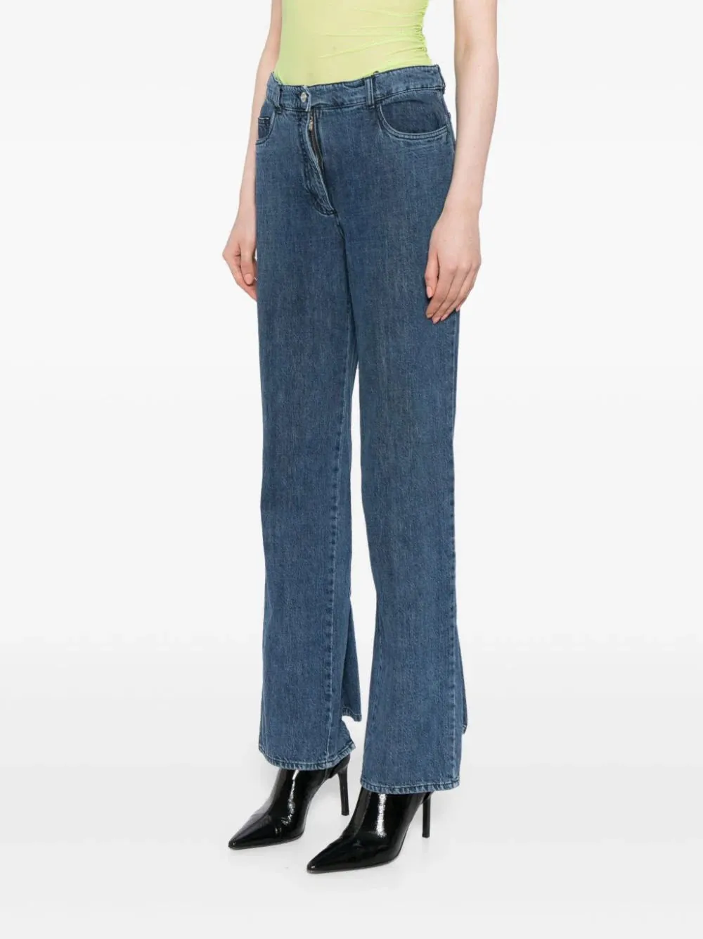 High-Rise Bootcut Jeans