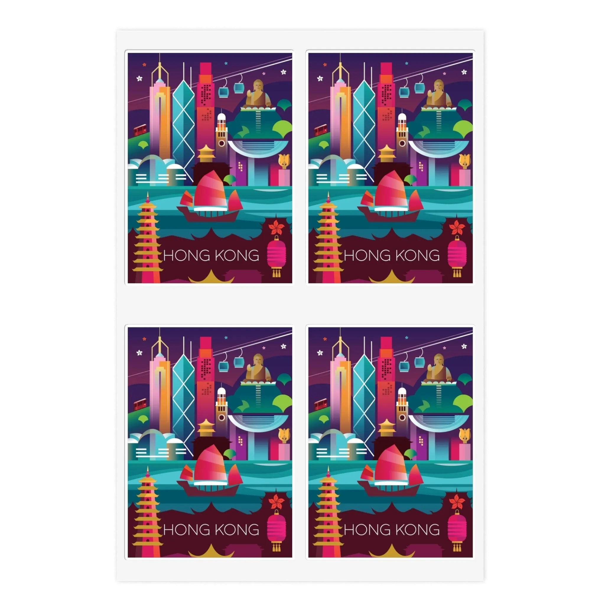 Hong Kong Sticker Sheet