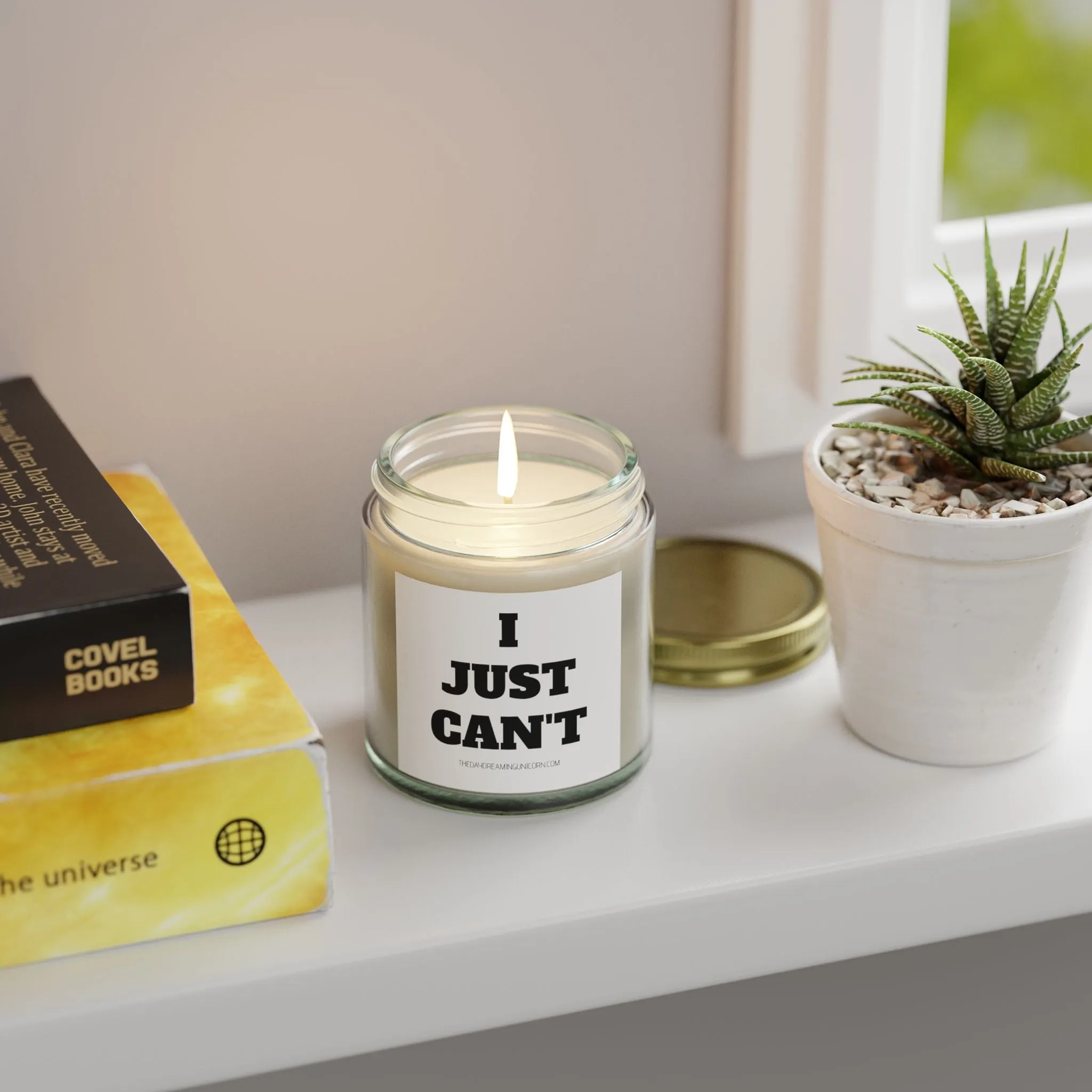 I just can't Scented Coconut Apricot Candles (4oz, 9oz)