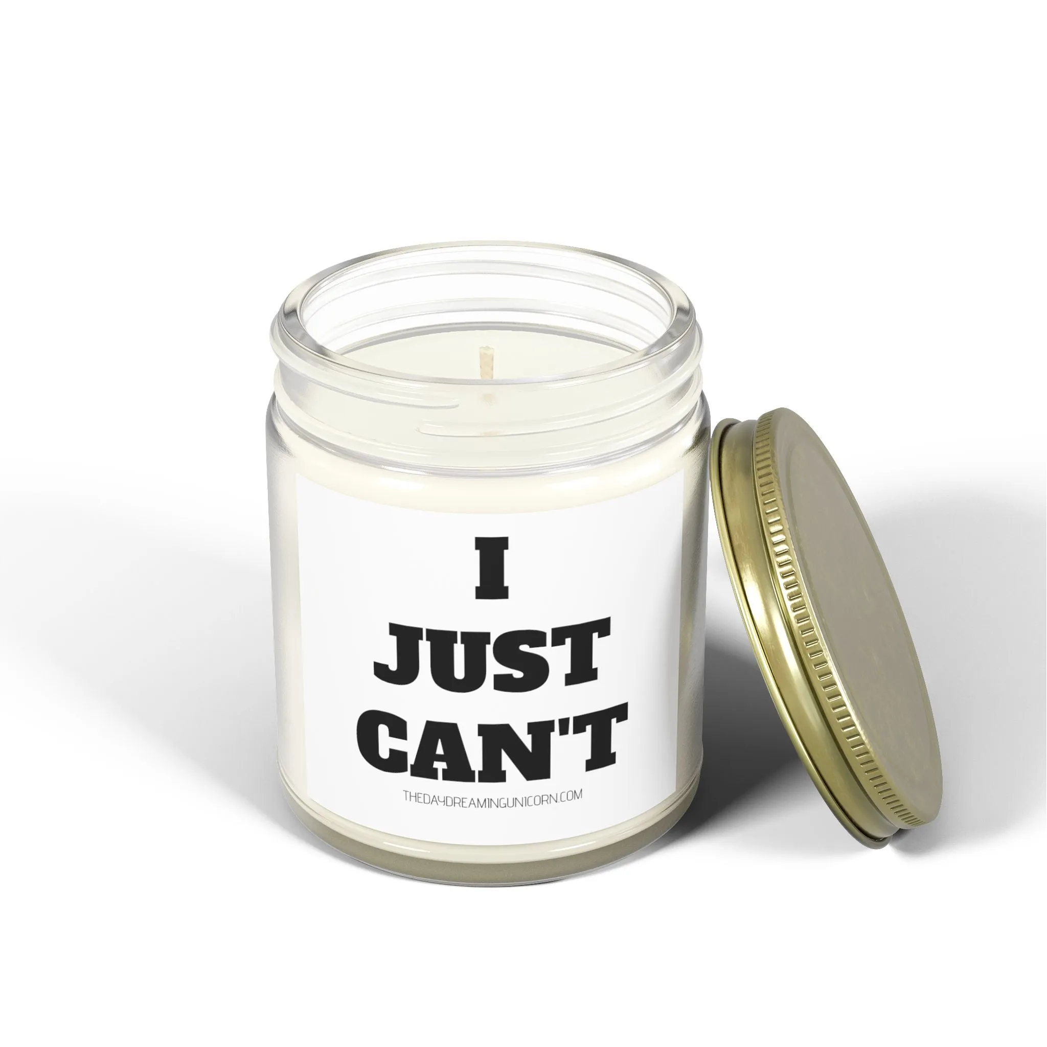 I just can't Scented Coconut Apricot Candles (4oz, 9oz)