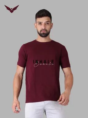 Inhale Exhale Crew Neck T-shirt