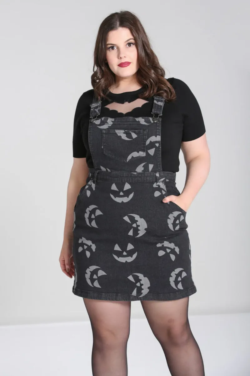 Jack-O-Lantern Pinafore Dress