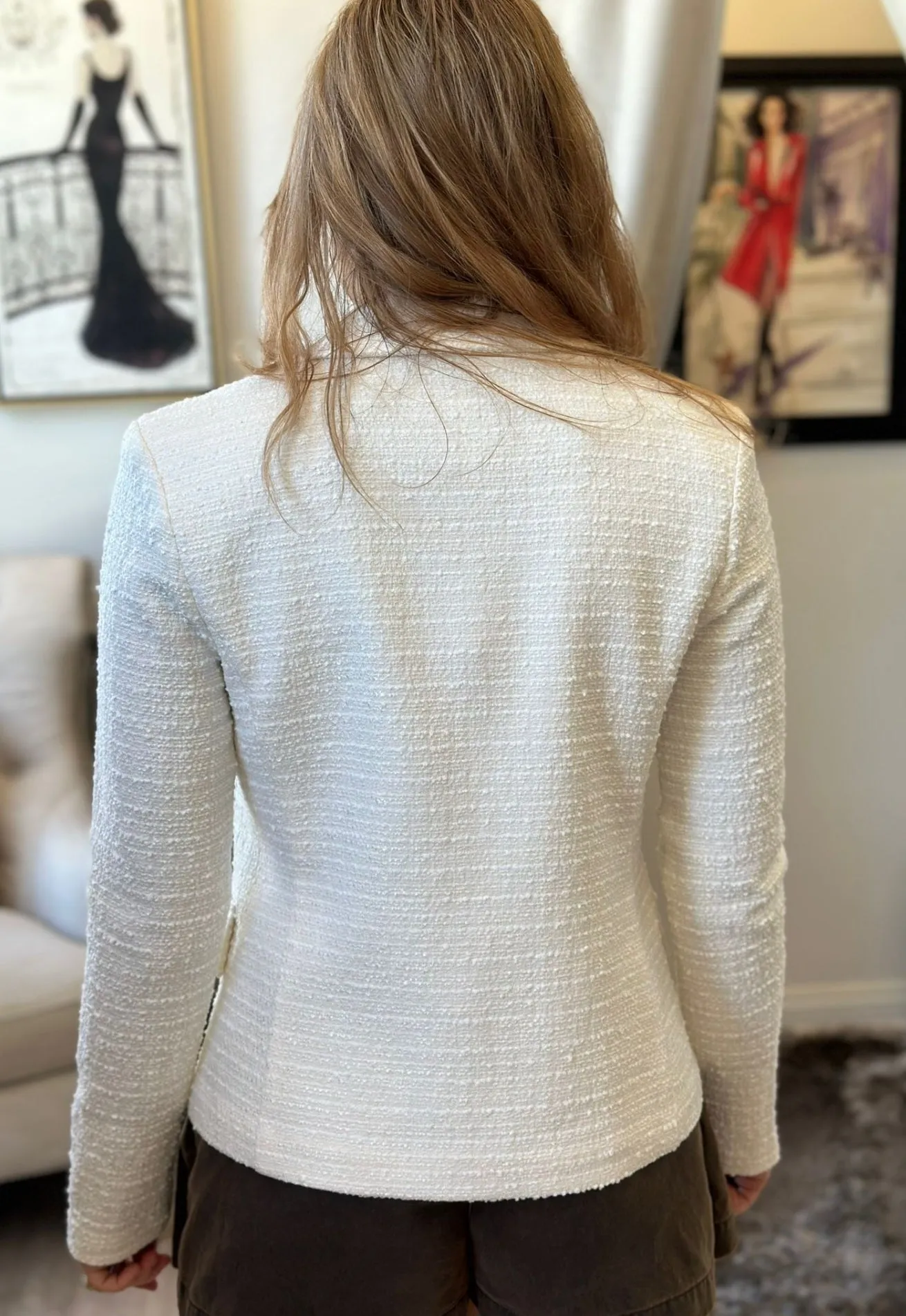 Joseph Ribkoff Boucle Boxy Blazer