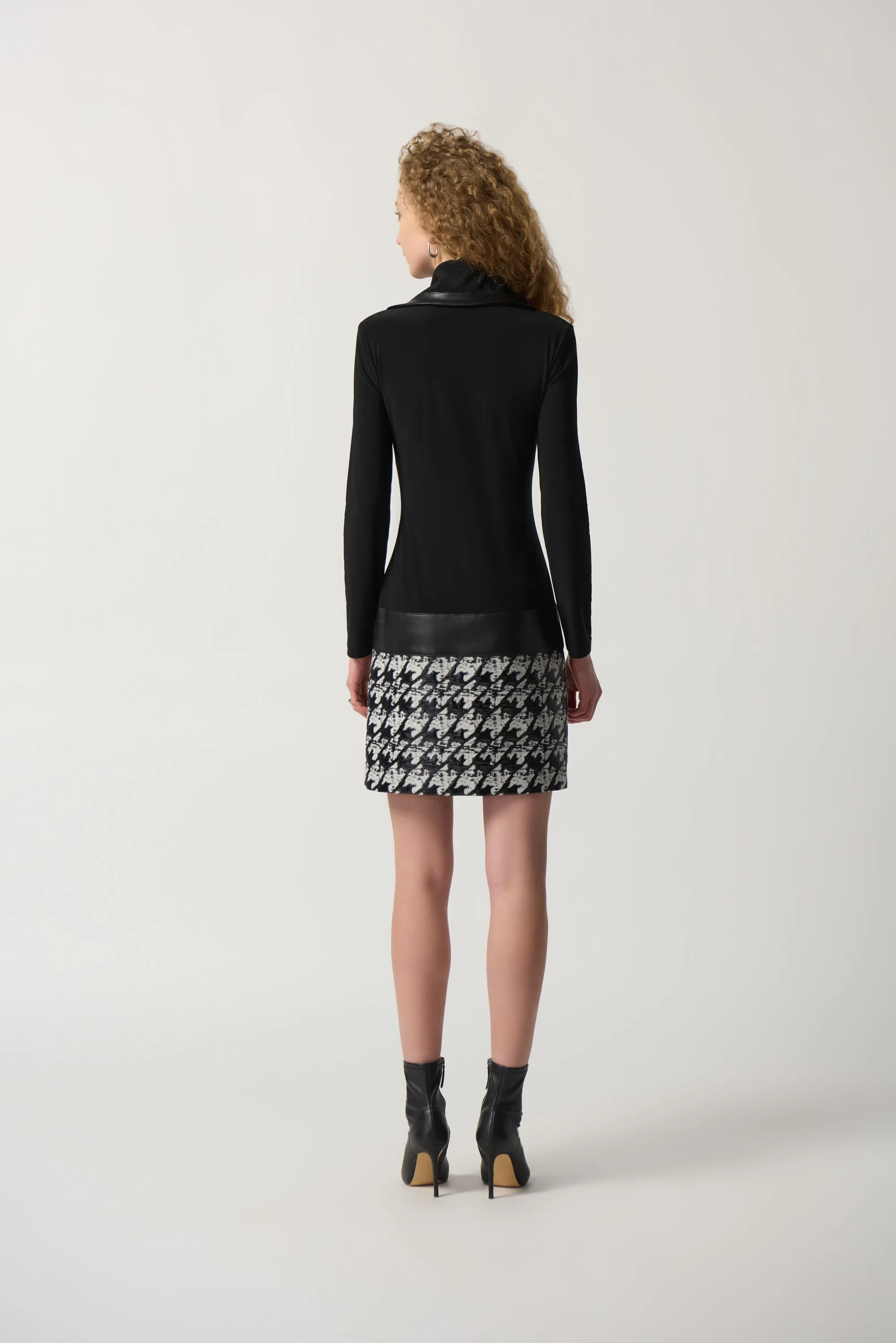 Joseph Ribkoff Houndstooth Shift Dress