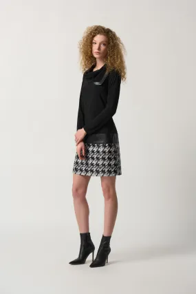 Joseph Ribkoff Houndstooth Shift Dress