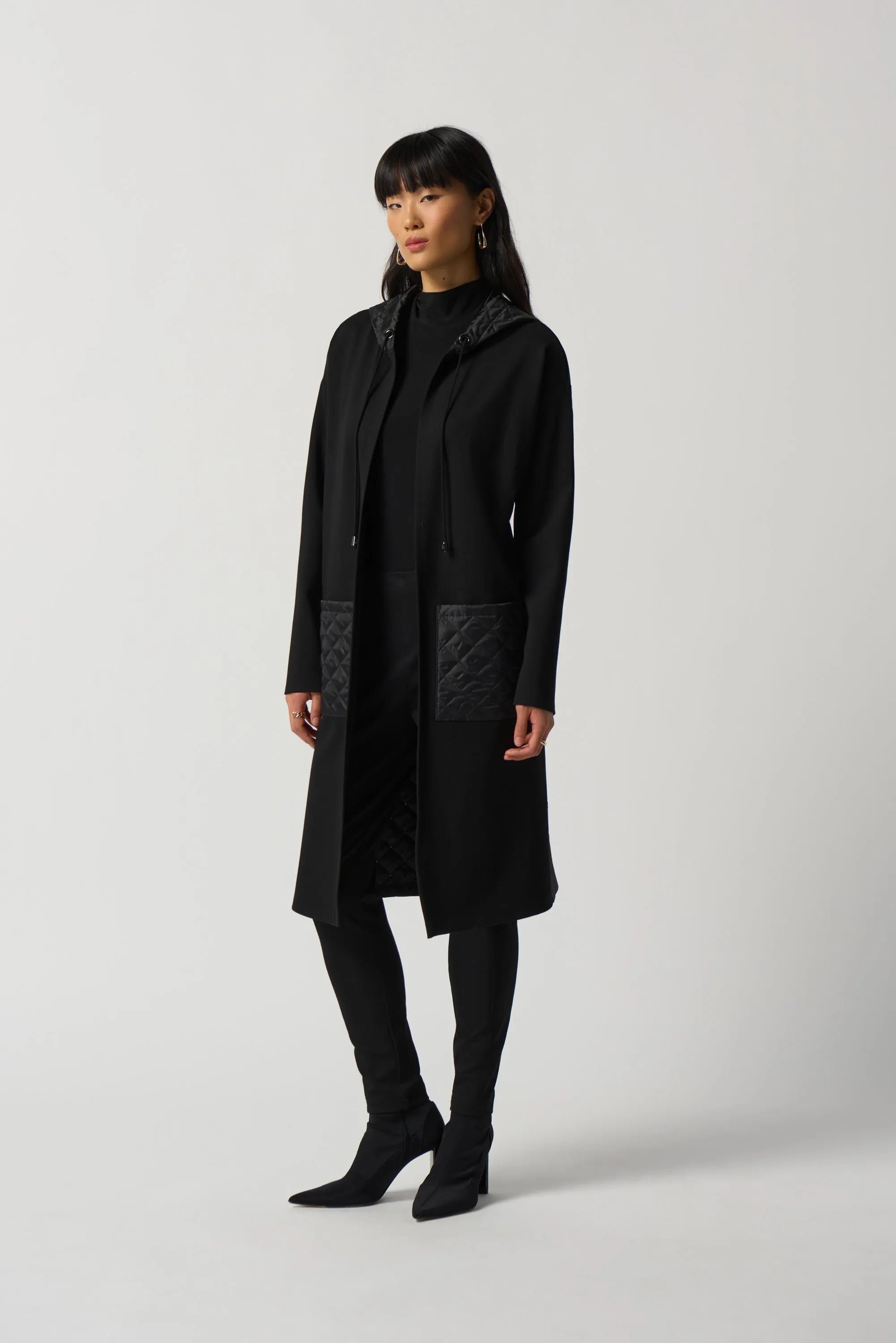 Joseph Ribkoff Quilted Hooded Jacket