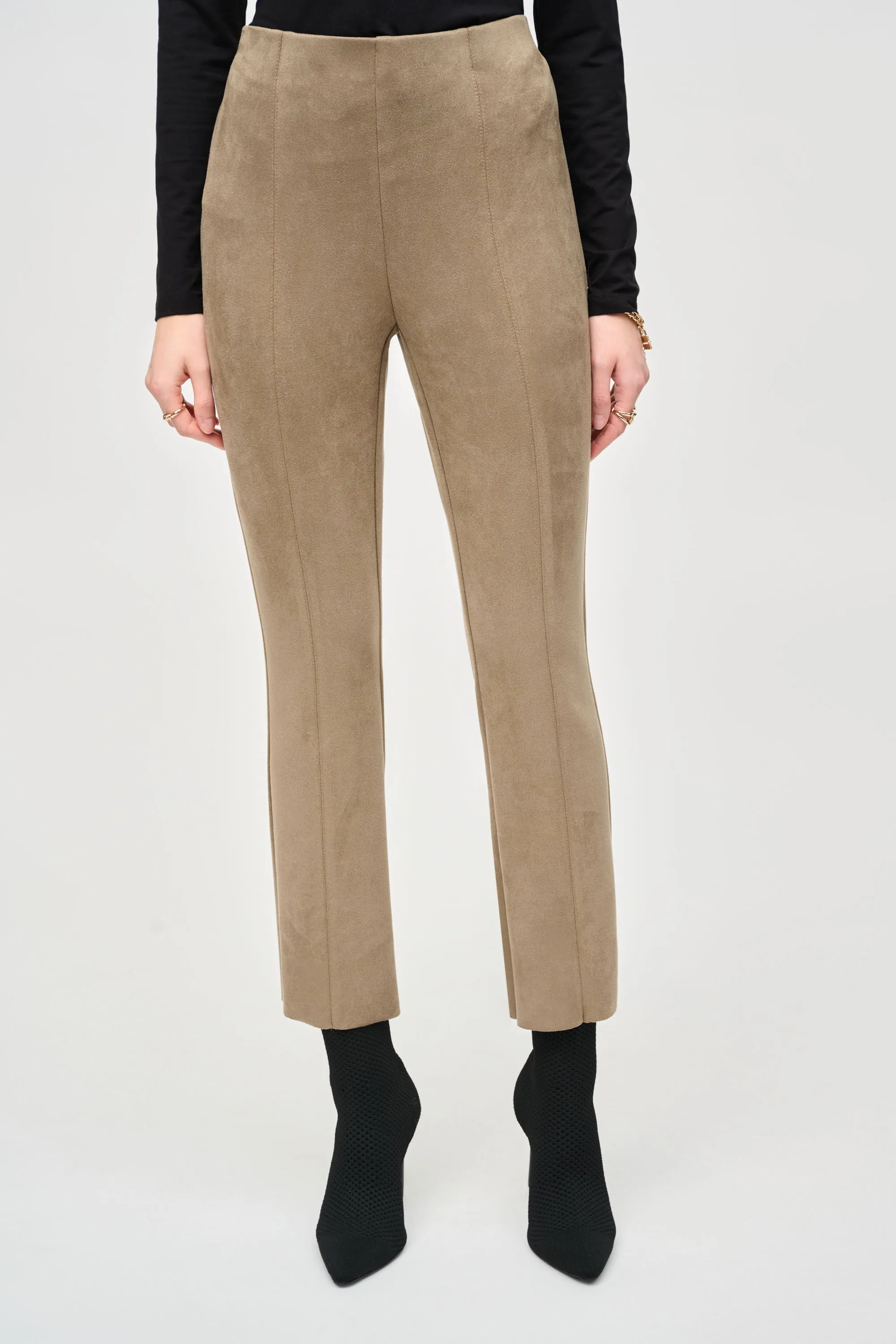 Joseph Ribkoff Scuba Suede Flared Pants