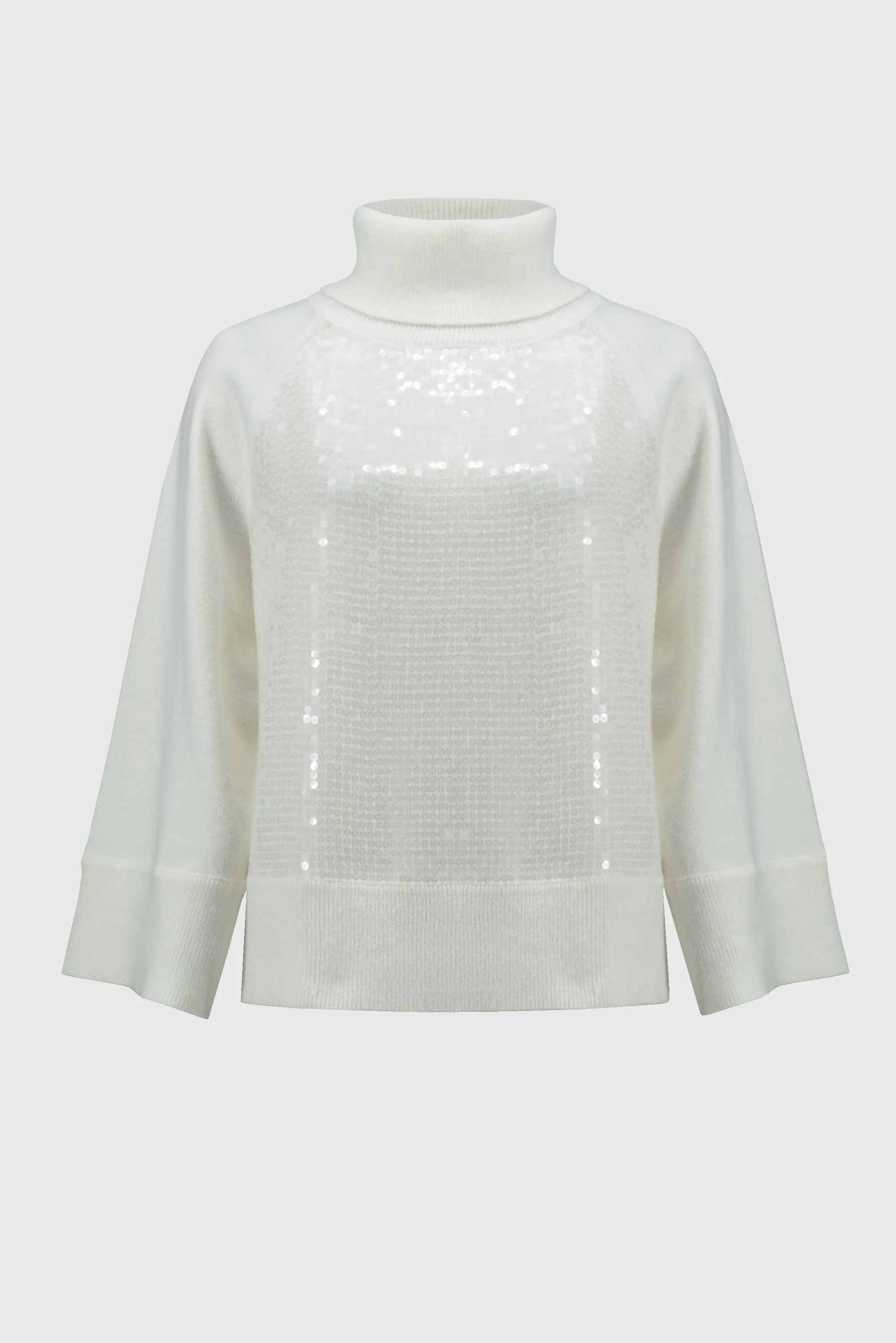 Joseph Ribkoff Sweater Knit Boxy Top With Sequins Detail