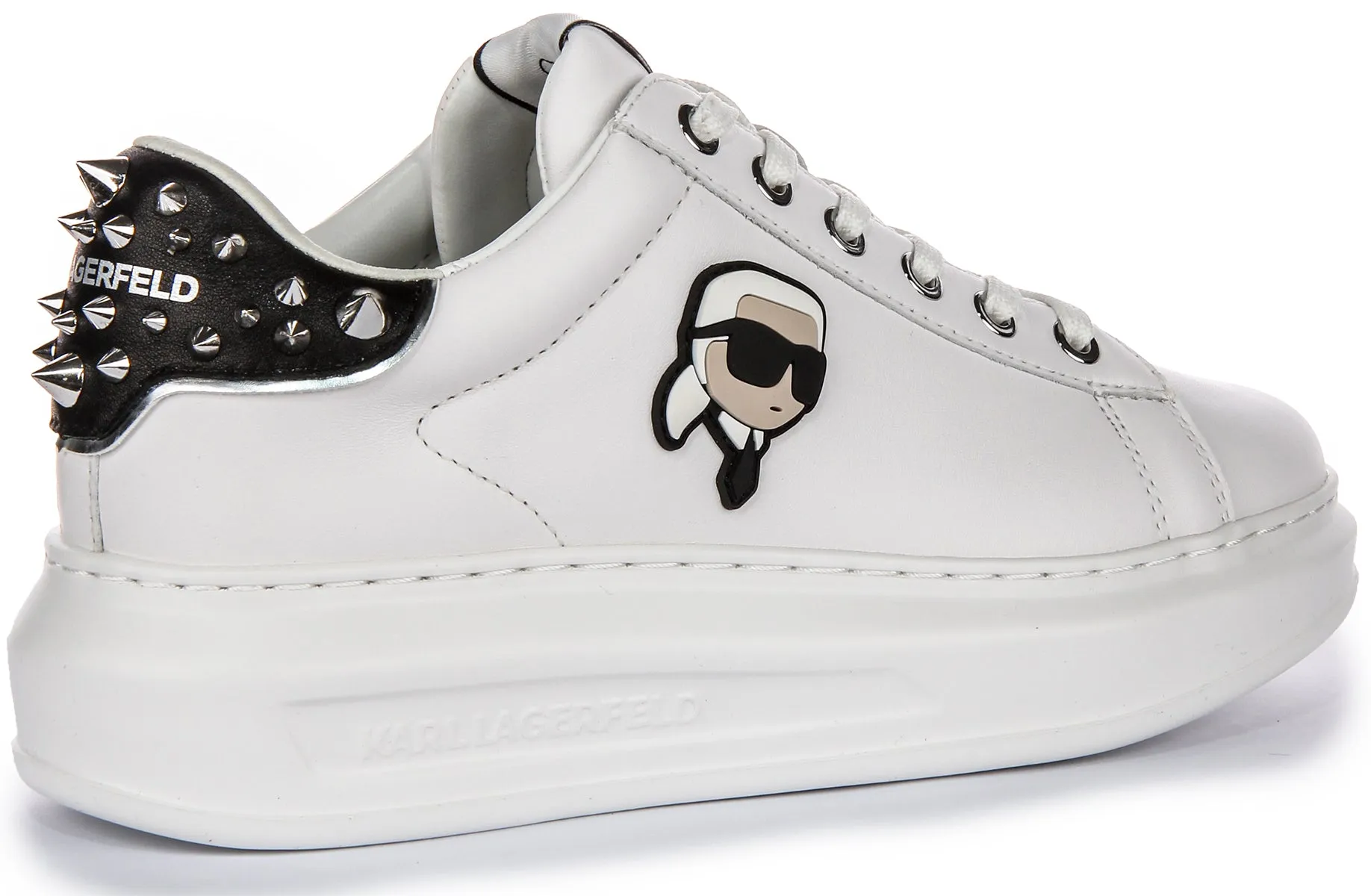 Karl Lagerfeld Kapri Nft Stud In White For Women