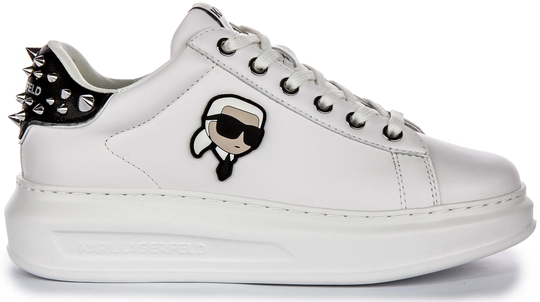 Karl Lagerfeld Kapri Nft Stud In White For Women