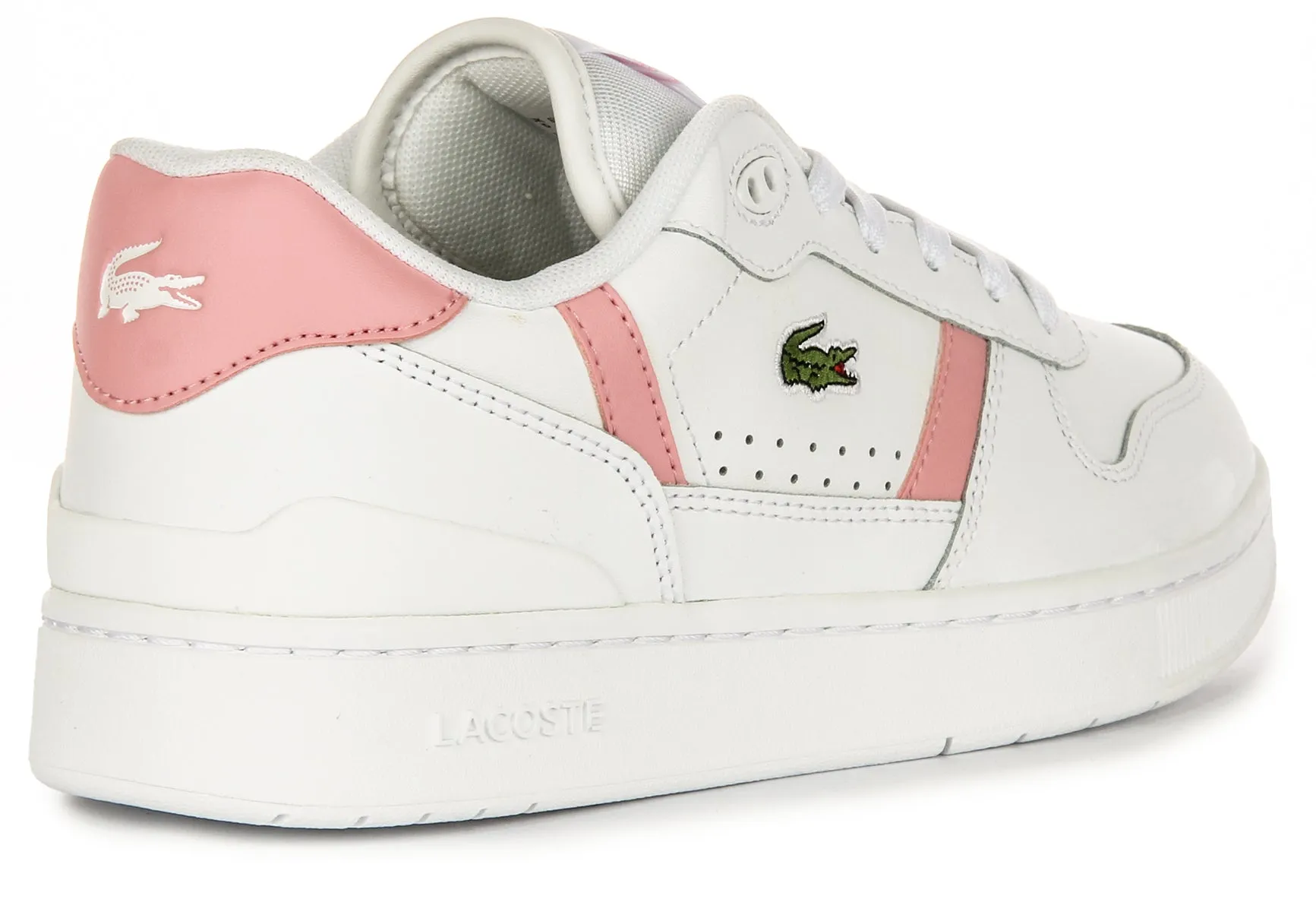 Lacoste T Clip Set In White Pink For Women