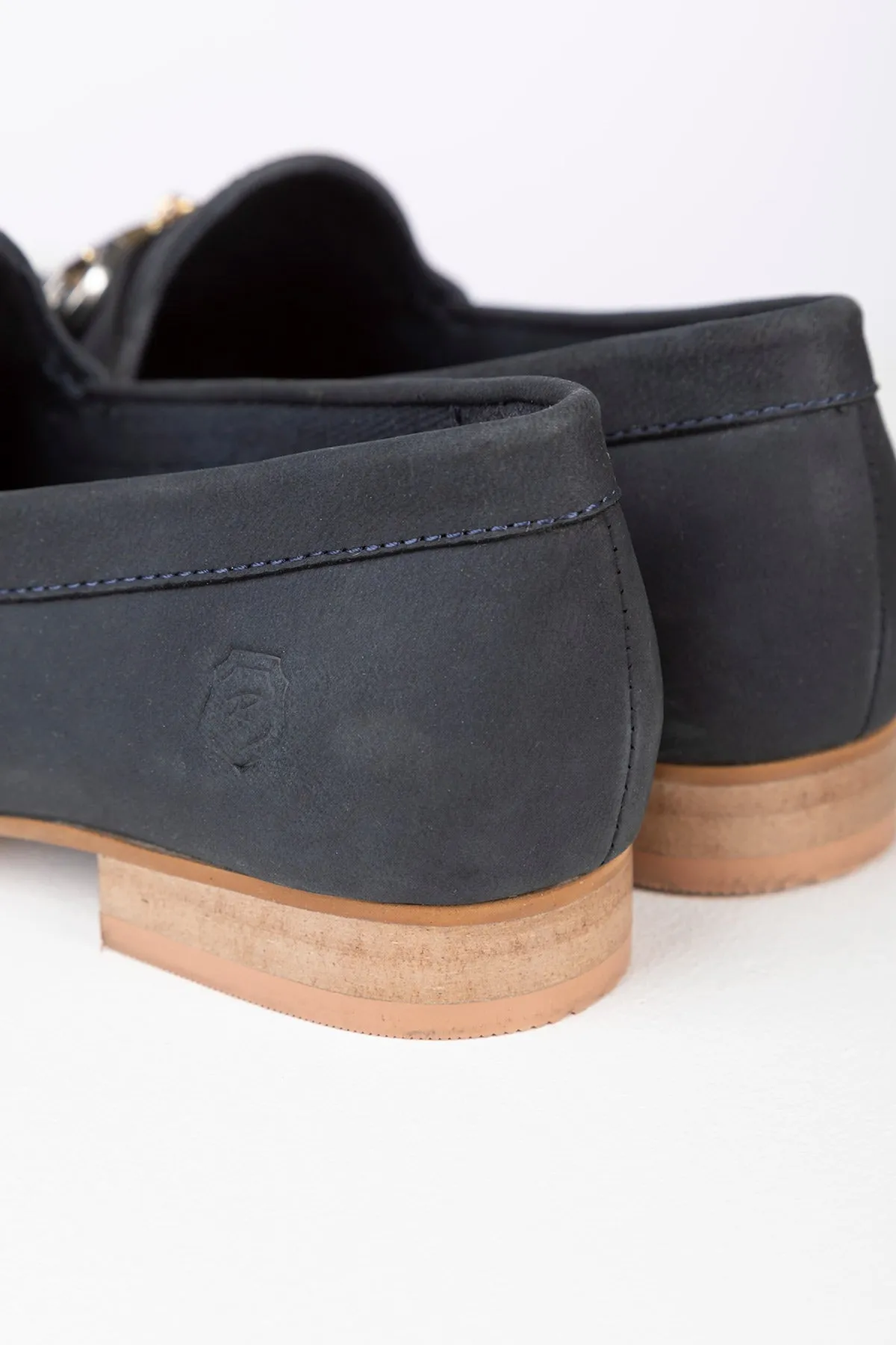 Ladies Nubuck Snaffle Loafers - Wrelton