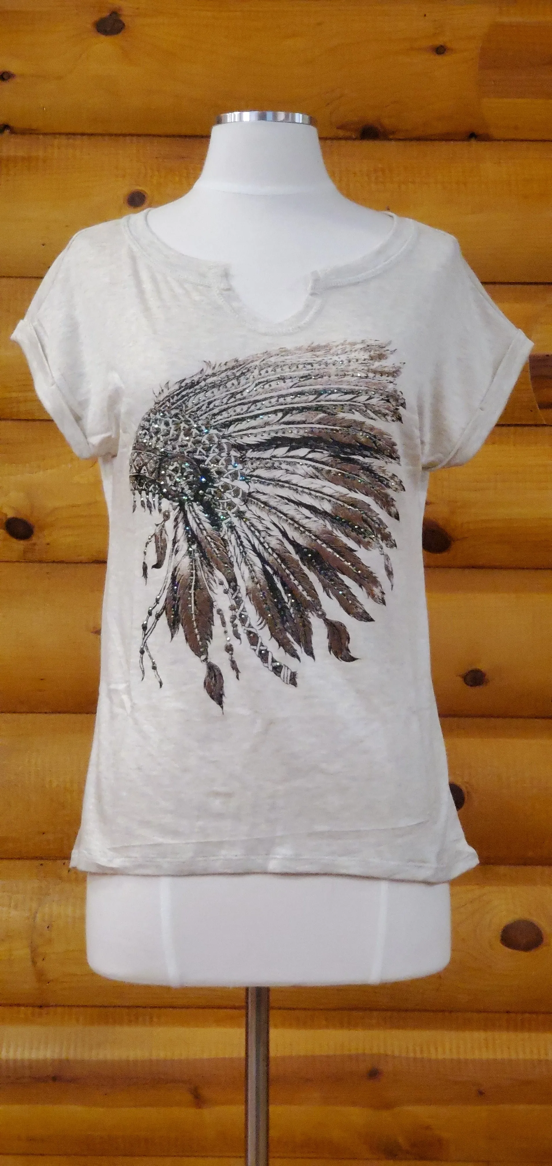 Liberty Wear Battle Headdress Ladies' Tee