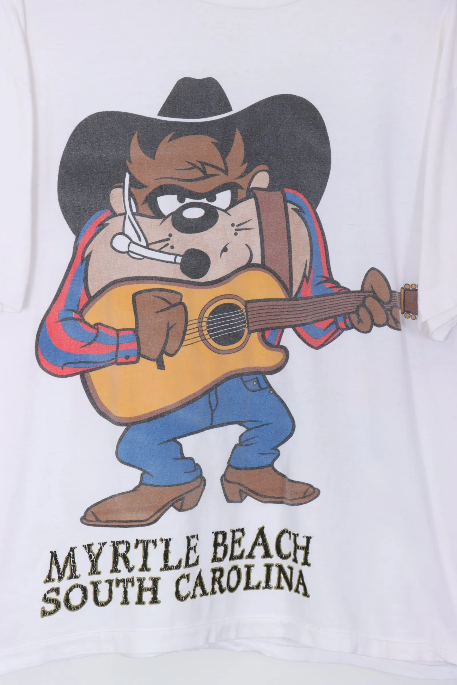 LOONEY TUNES Taz Myrtle Beach Front & Back Destination Tee (XL)