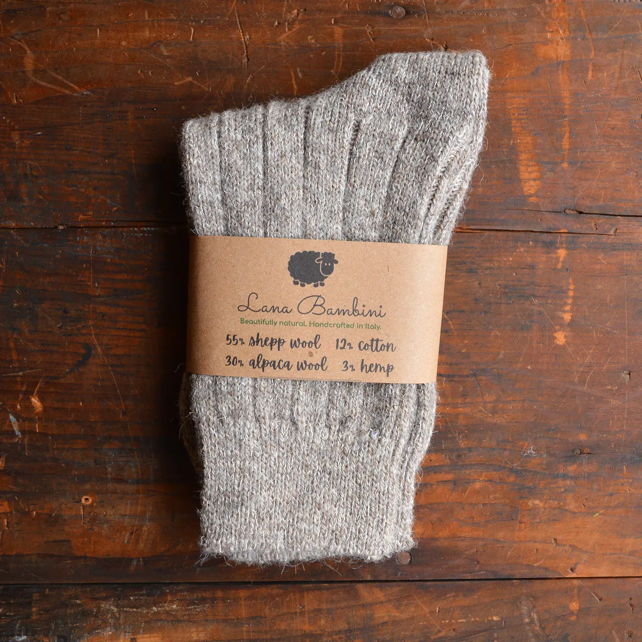 Medium Rib Wool/Alpaca Socks (Adults)